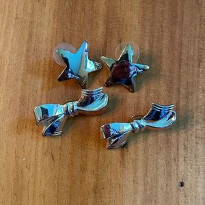 Vintage SilverTone Earrings-2 pr.